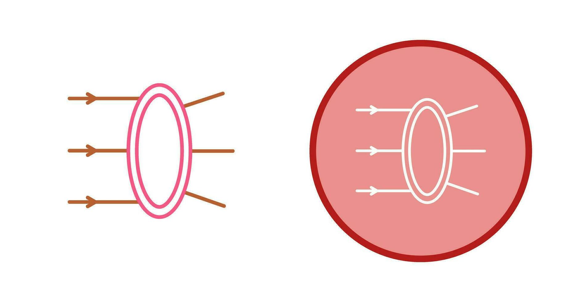 Refraction Vector Icon