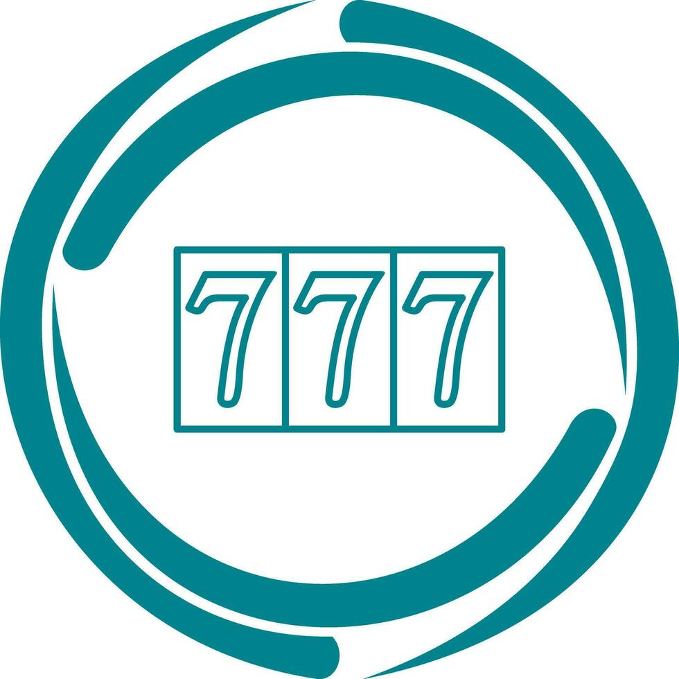 Triple Sevens Vector Icon
