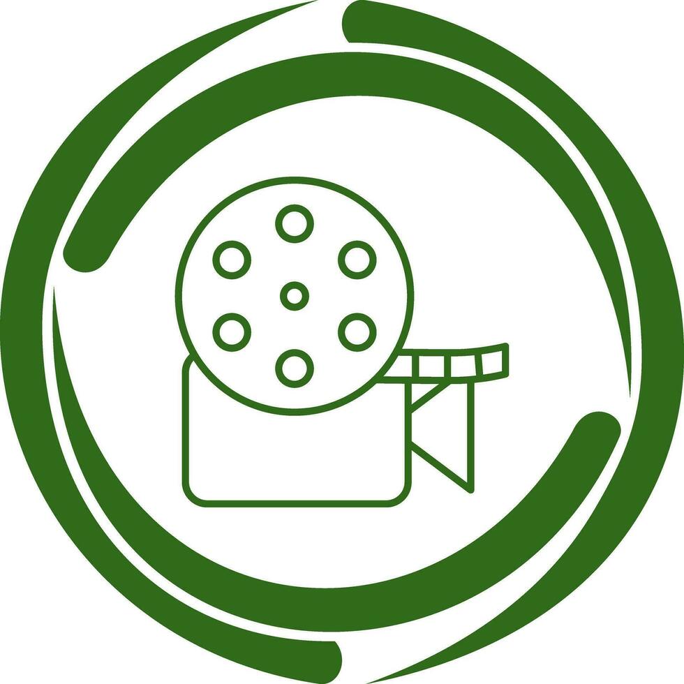 Unique Video Reel Vector Icon