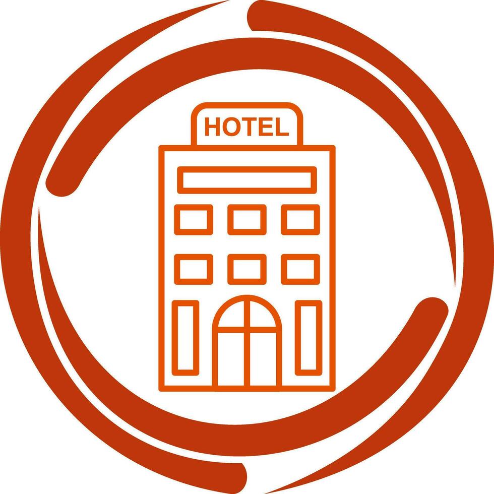 icono de vector de hotel