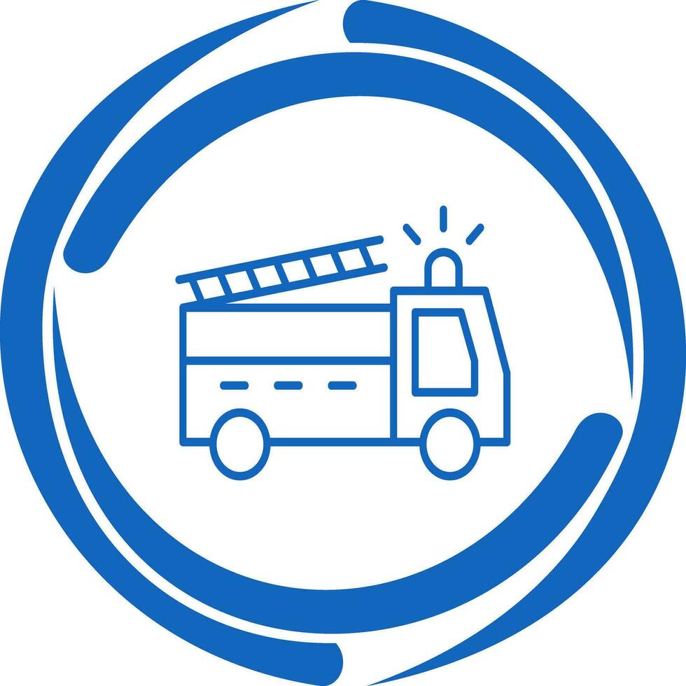 Unique Fire Truck Vector Icon