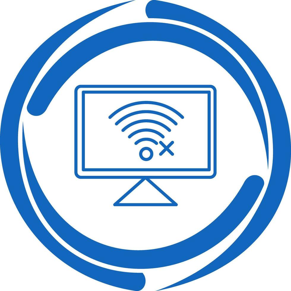 Disconnected Network Vector Icon