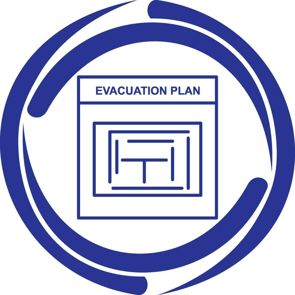 Evacuation Plan Vector Icon