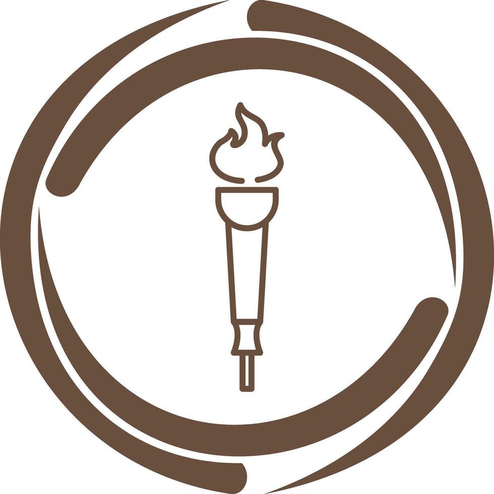 Museum Torch Vector Icon