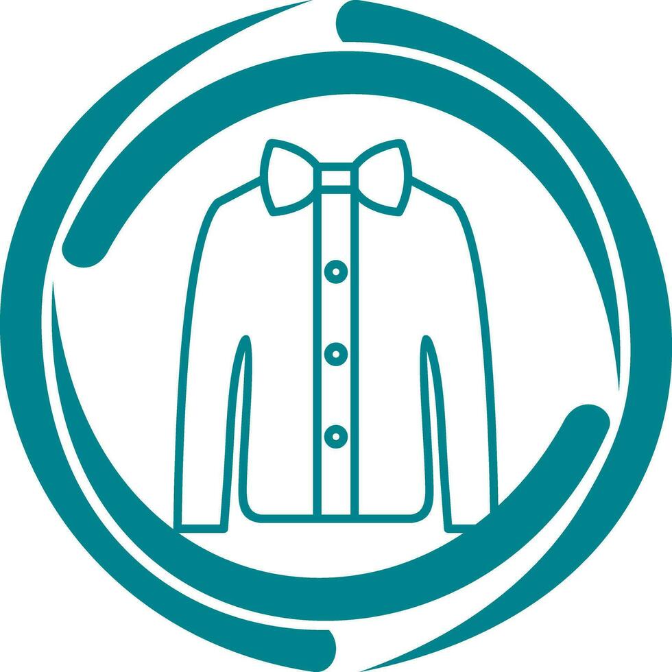 Shirt with Bow Vector Icon