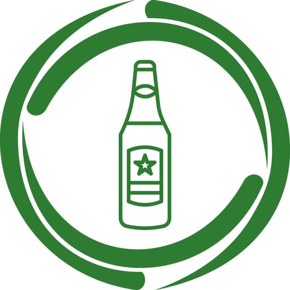 icono de vector de botella de cerveza