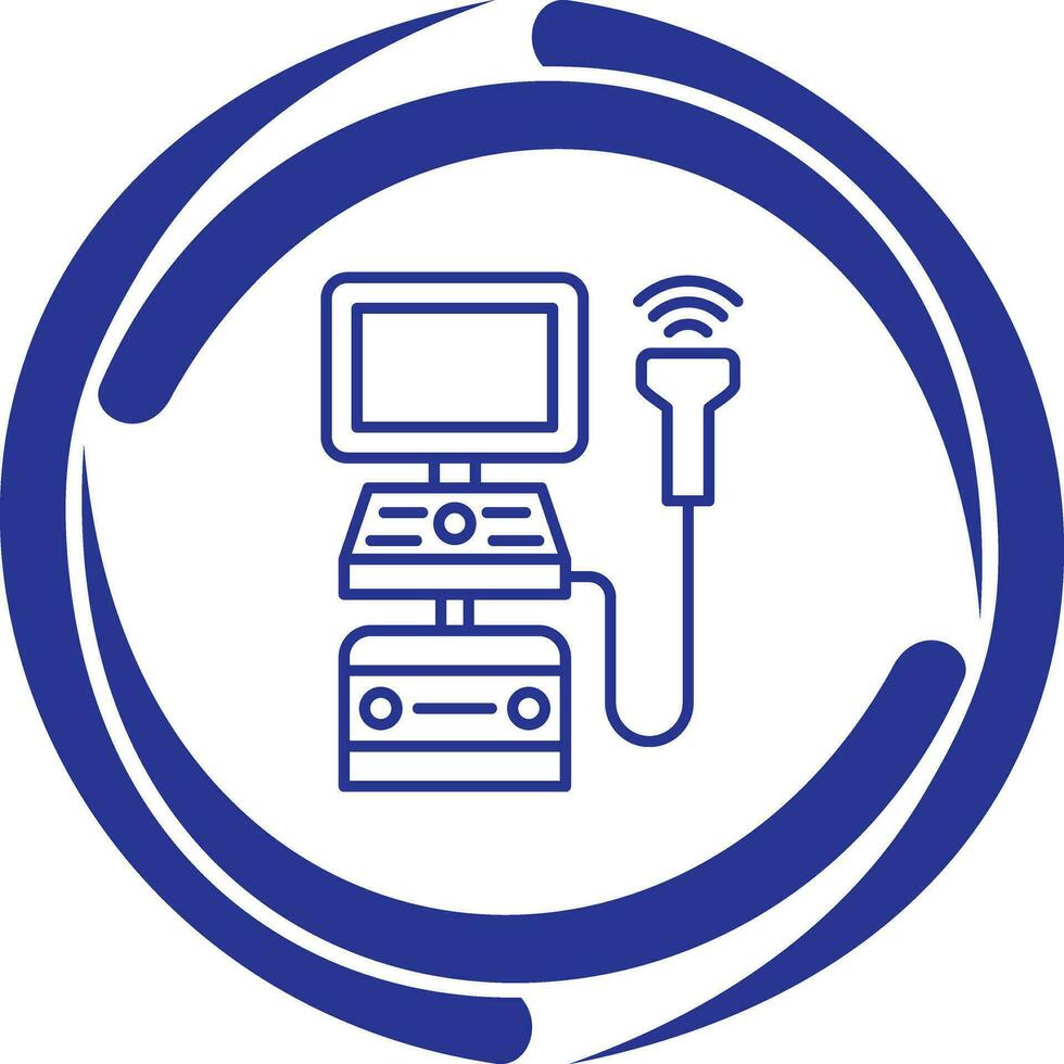 Ultrasound Machine Vector Icon