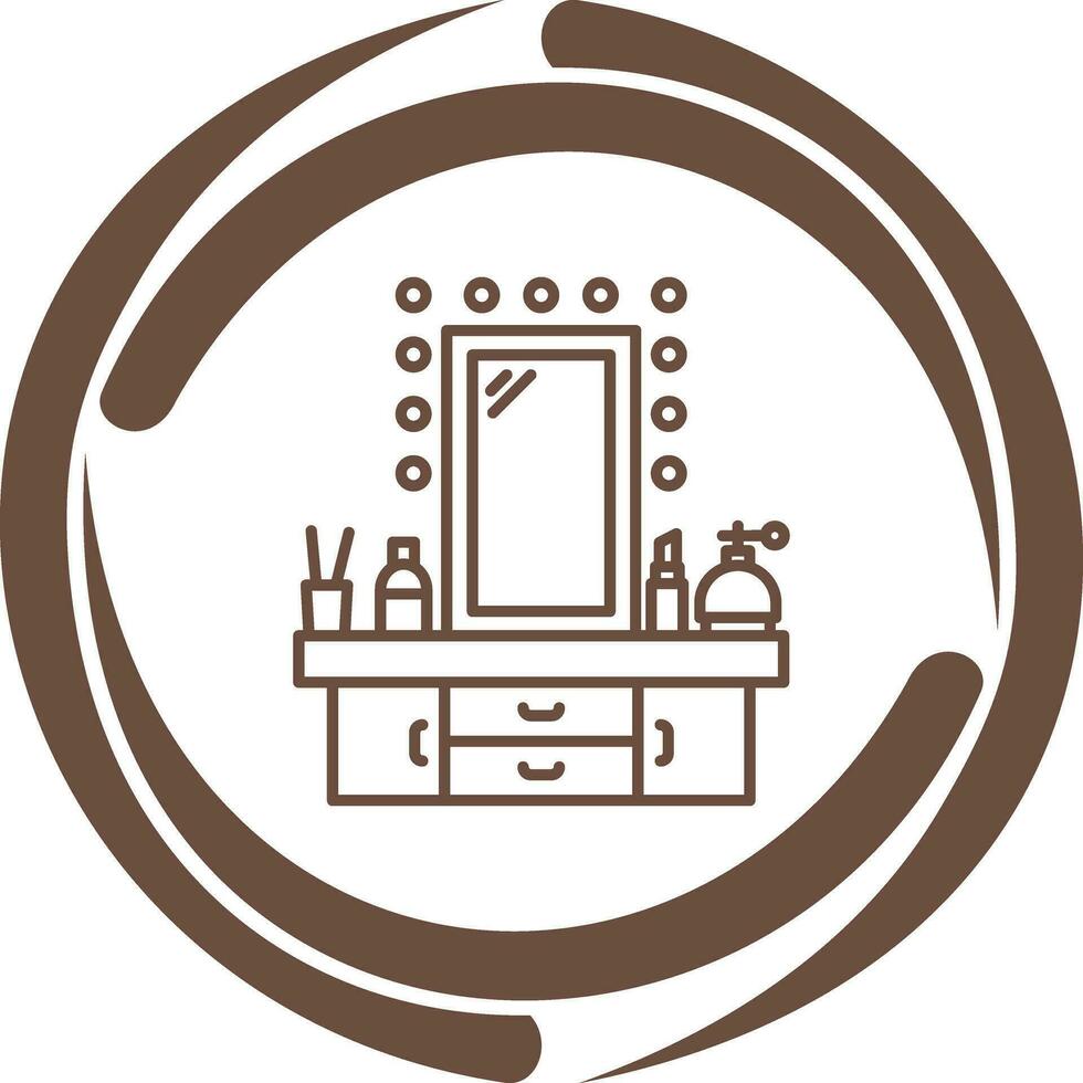Dressing Table Vector Icon