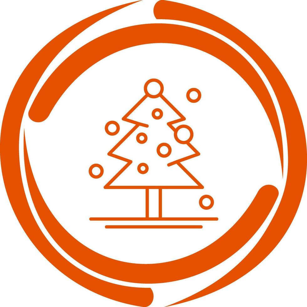 icono de vector de árbol de navidad