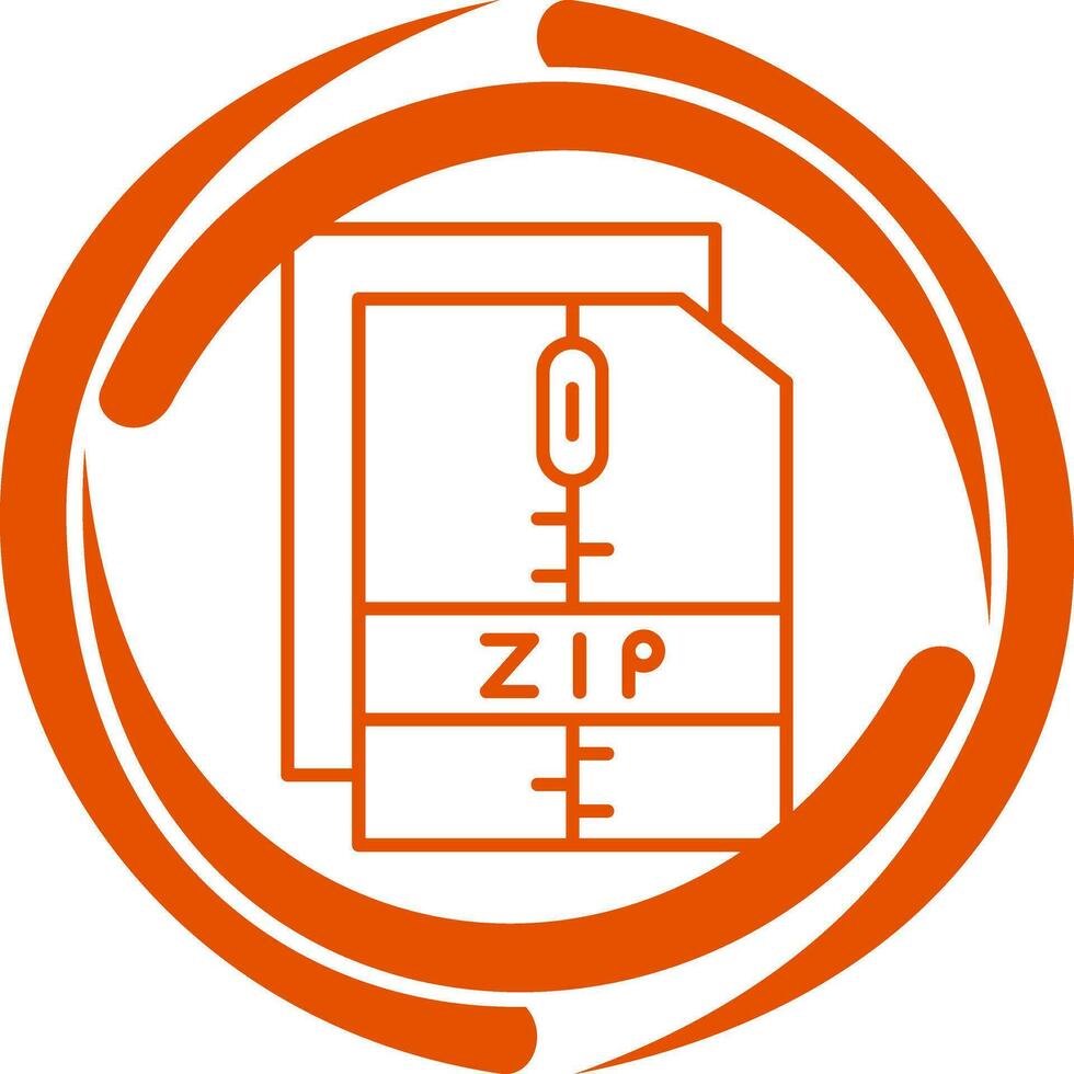 Zip File Vector Icon