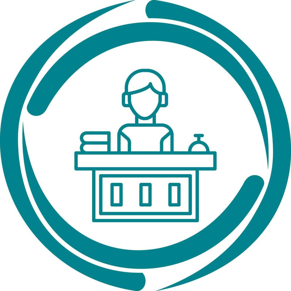 Office Reception Vector Icon