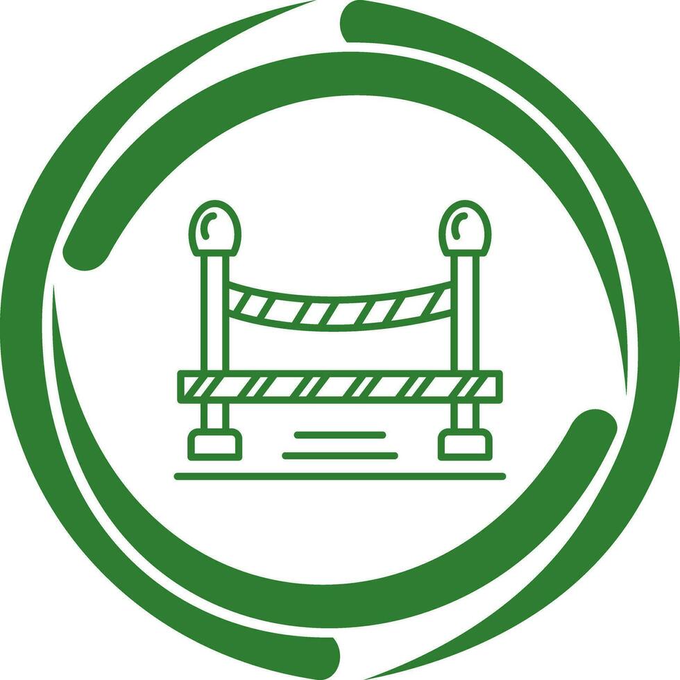 Do Not Cross Line Vector Icon