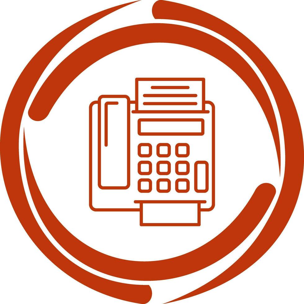 fax Machine Vector Icon