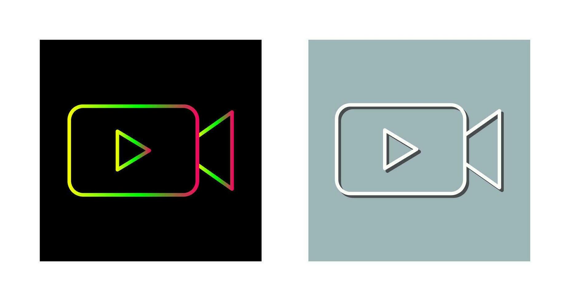 icono de vector de video único