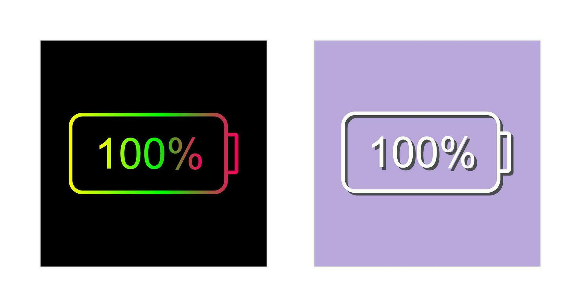 Unique Full Battery Vector Icon