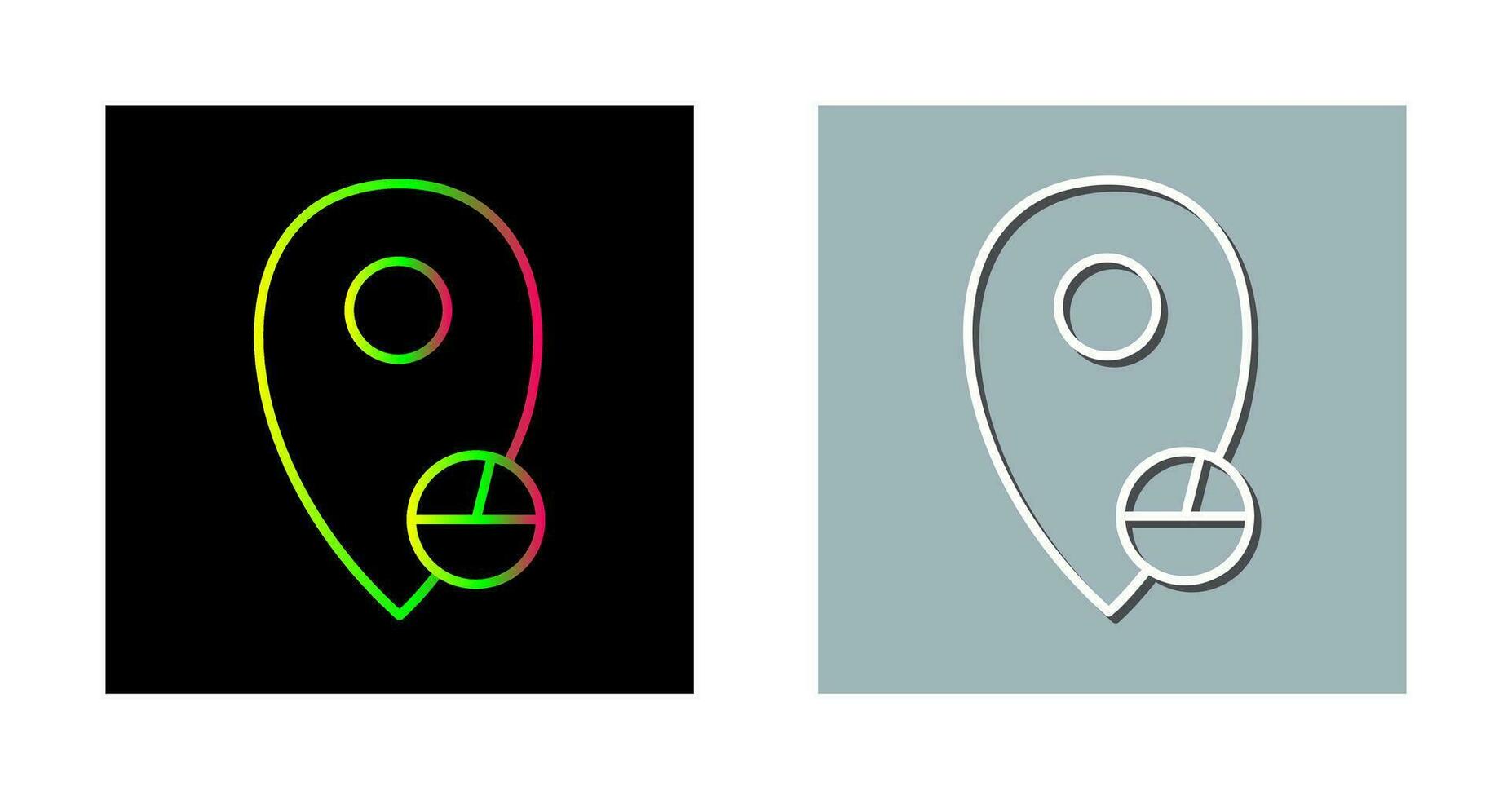 Location Statistics Vector Icon