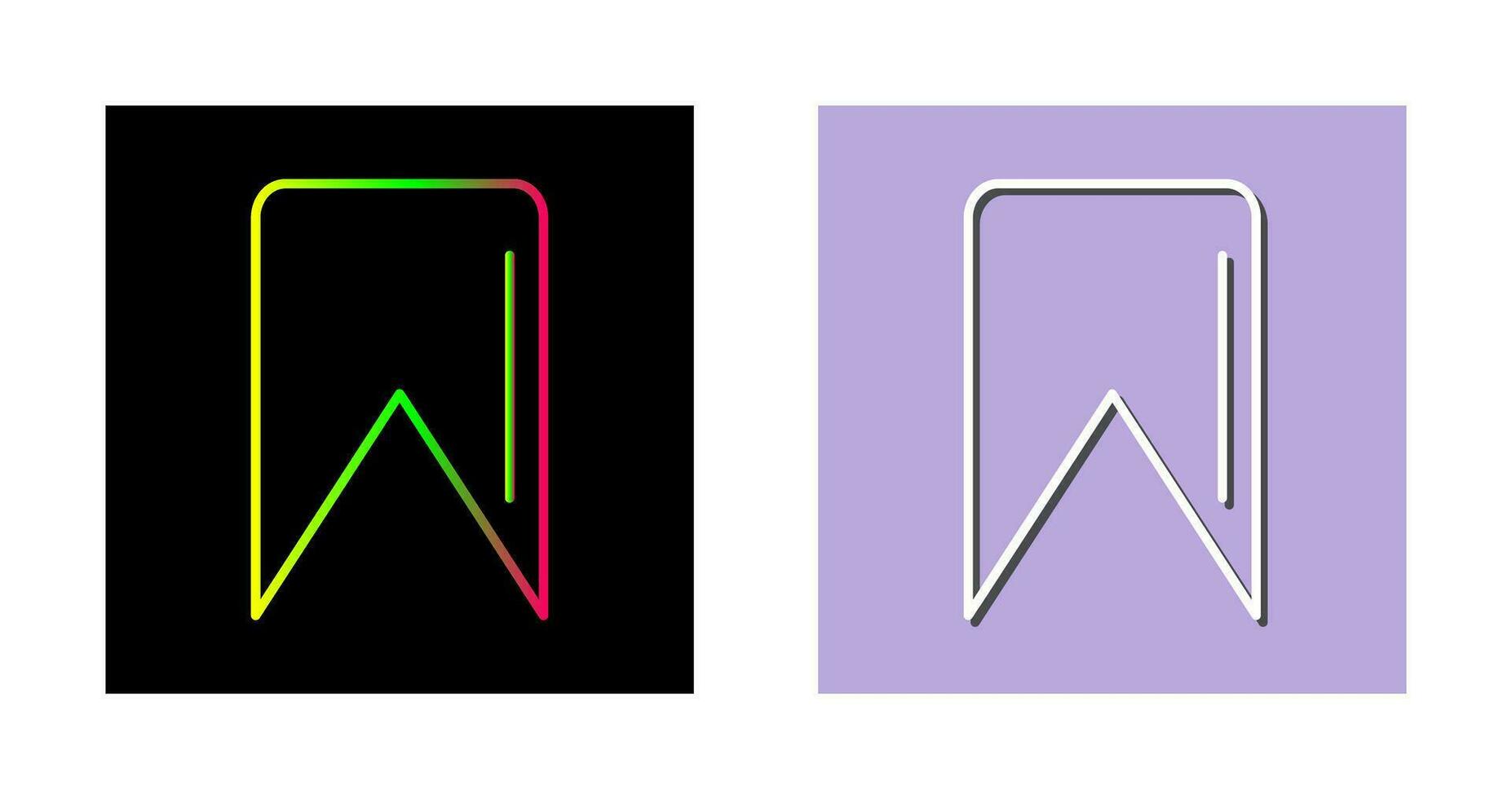 Unique Bookmark Vector Icon