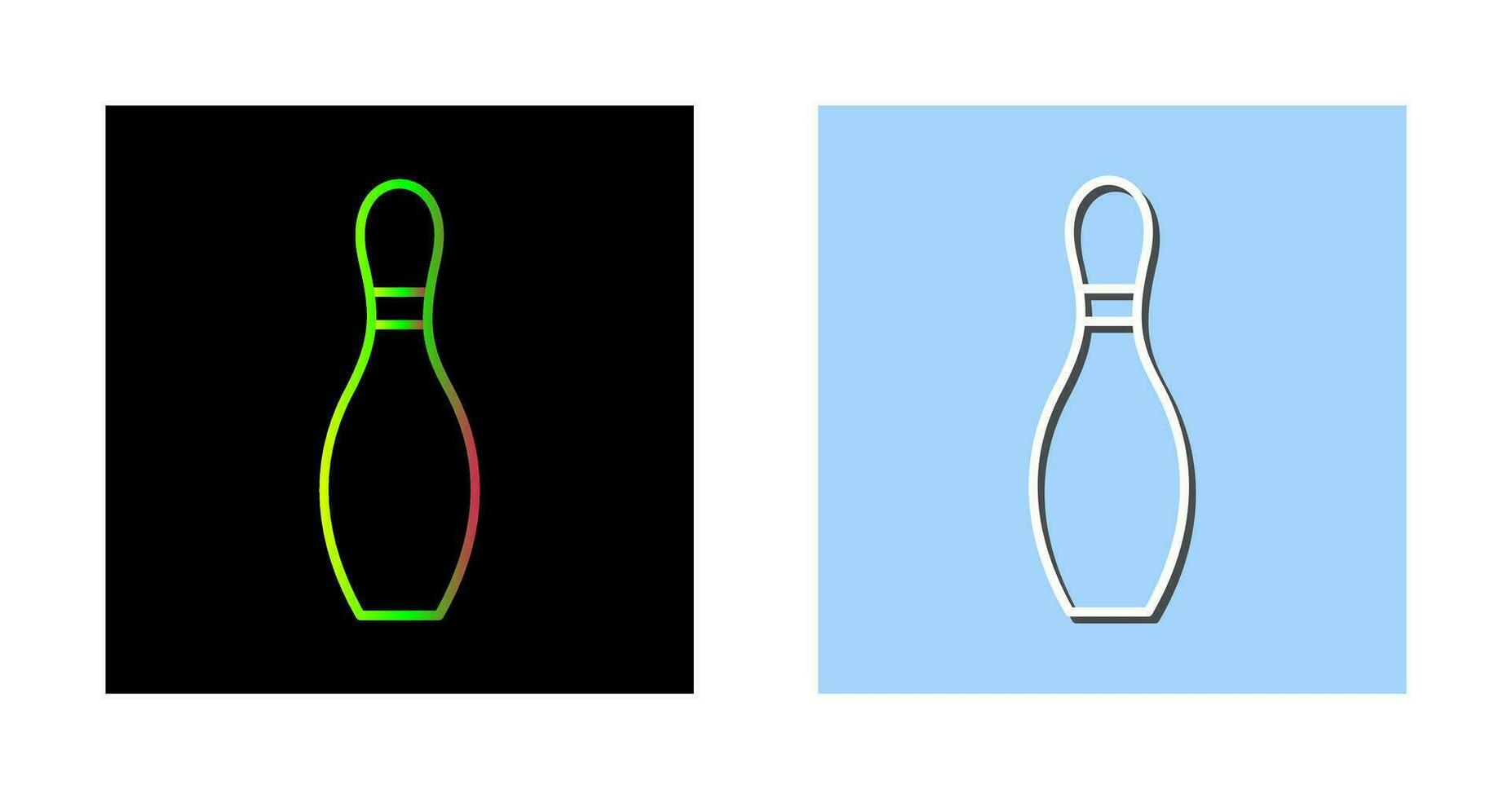 Unique Bowling Pin Vector Icon