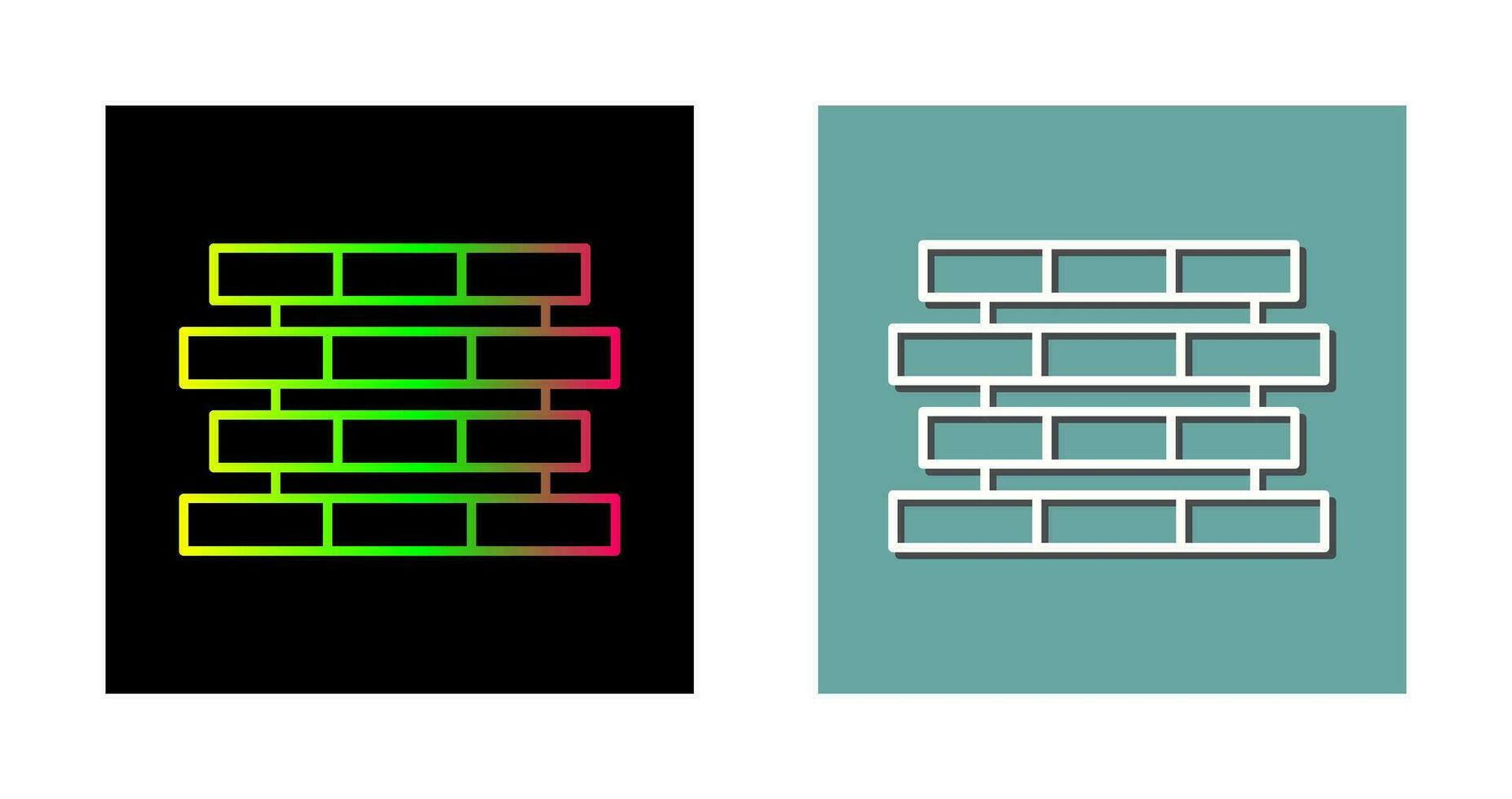 icono de vector de ladrillos únicos