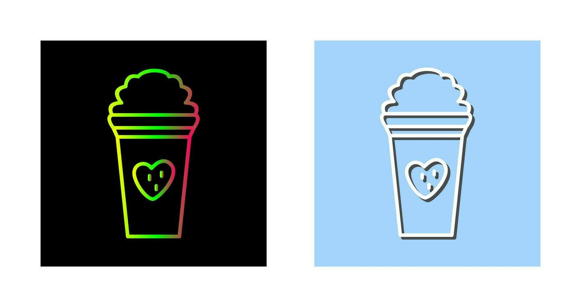 Unique Strawberry Milkshake Vector Icon