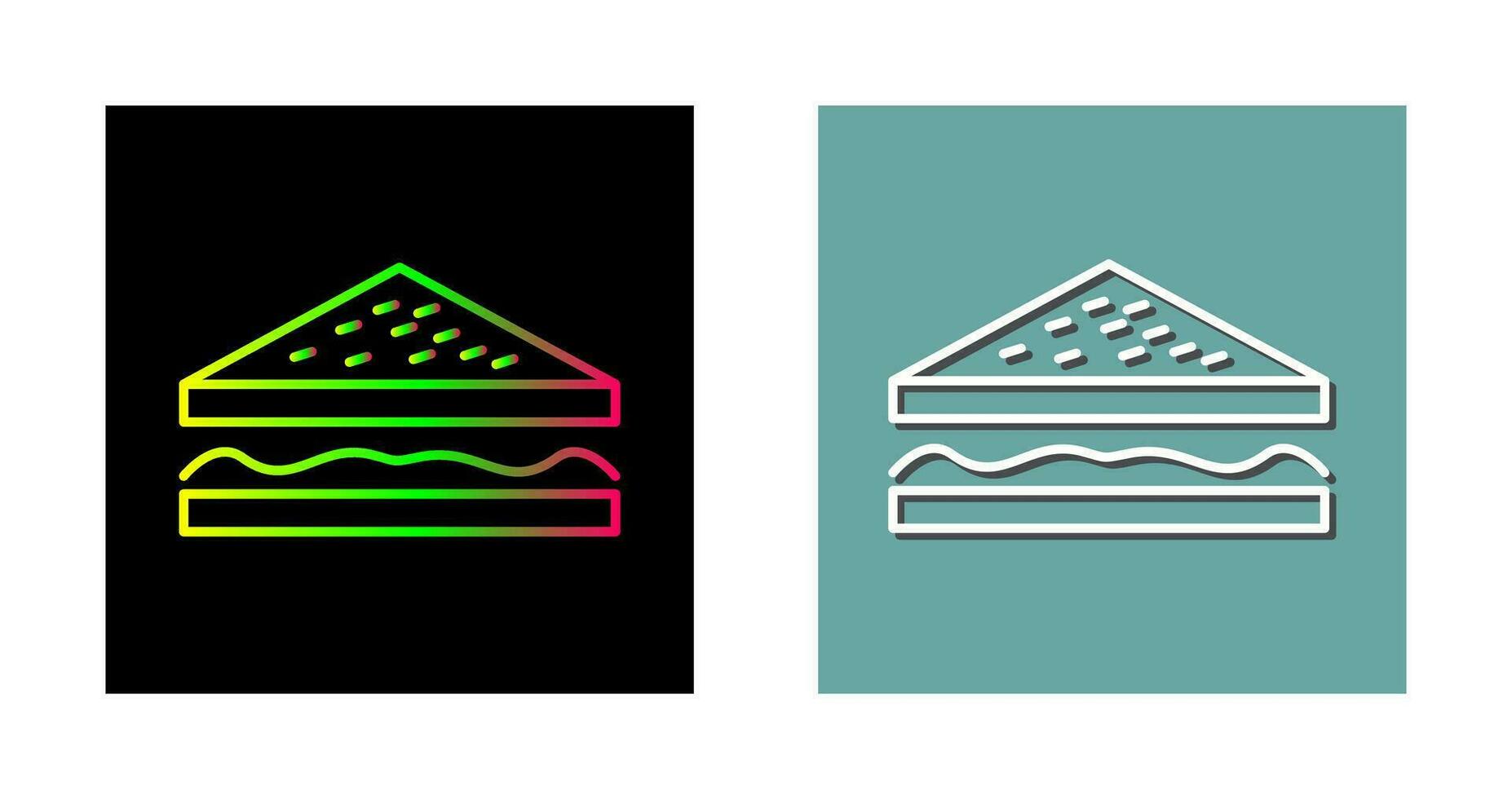 Unique Sandwich Vector Icon