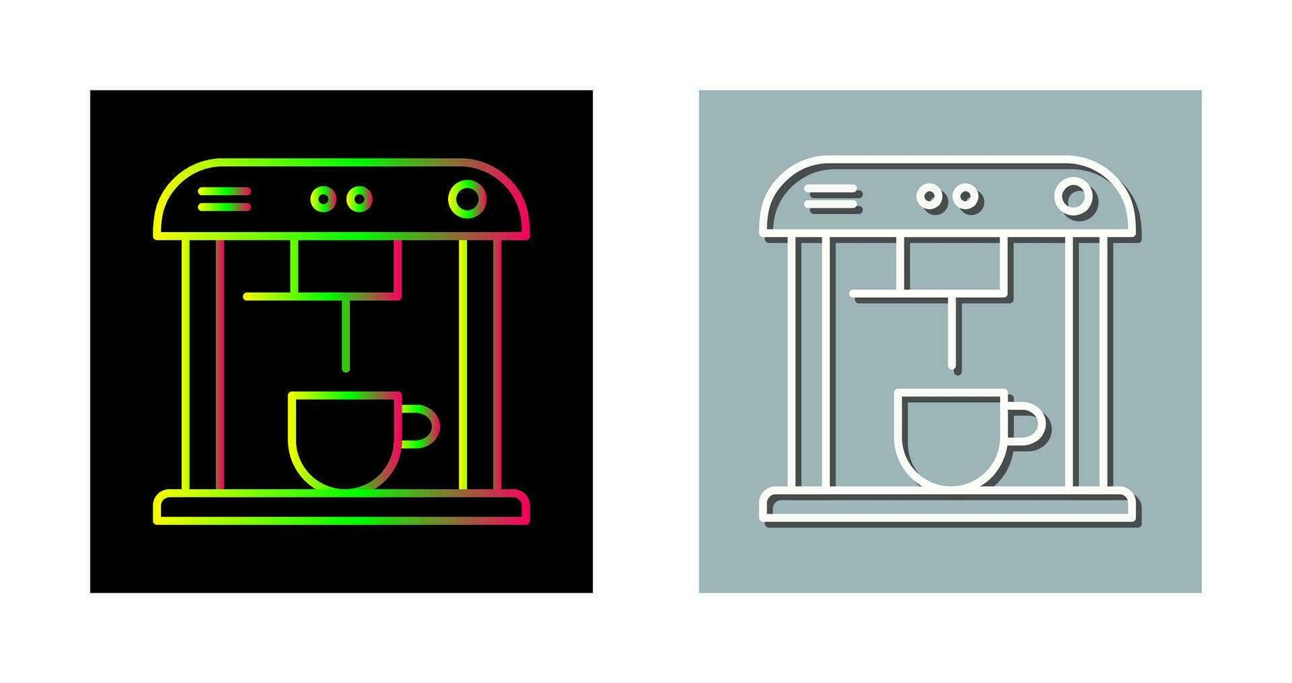 Unique Coffee Machine Vector Icon