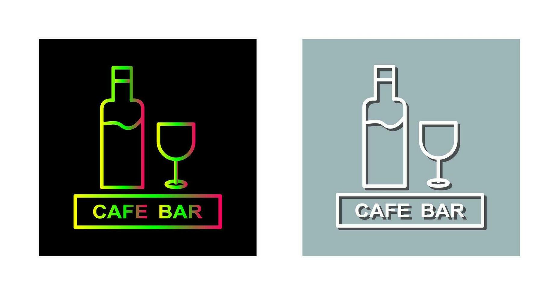 Unique Drinks Cafe Vector Icon