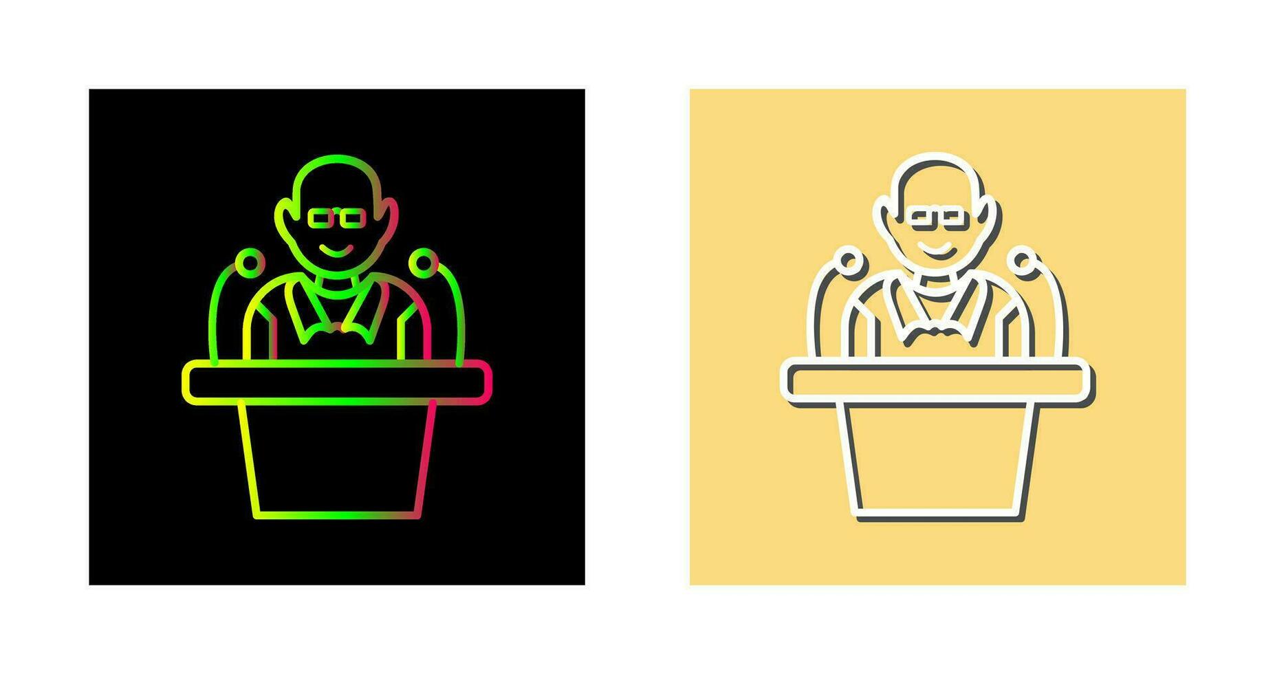Unique Lecture Vector Icon