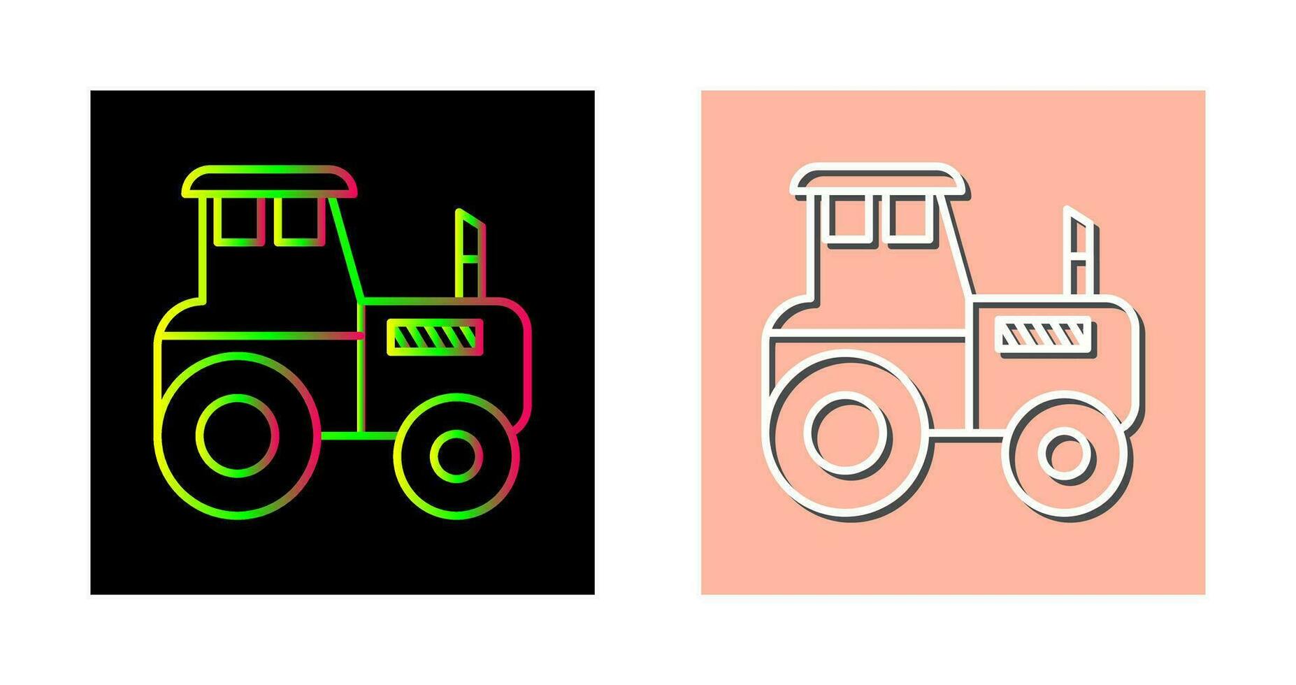 icono de vector de tractor