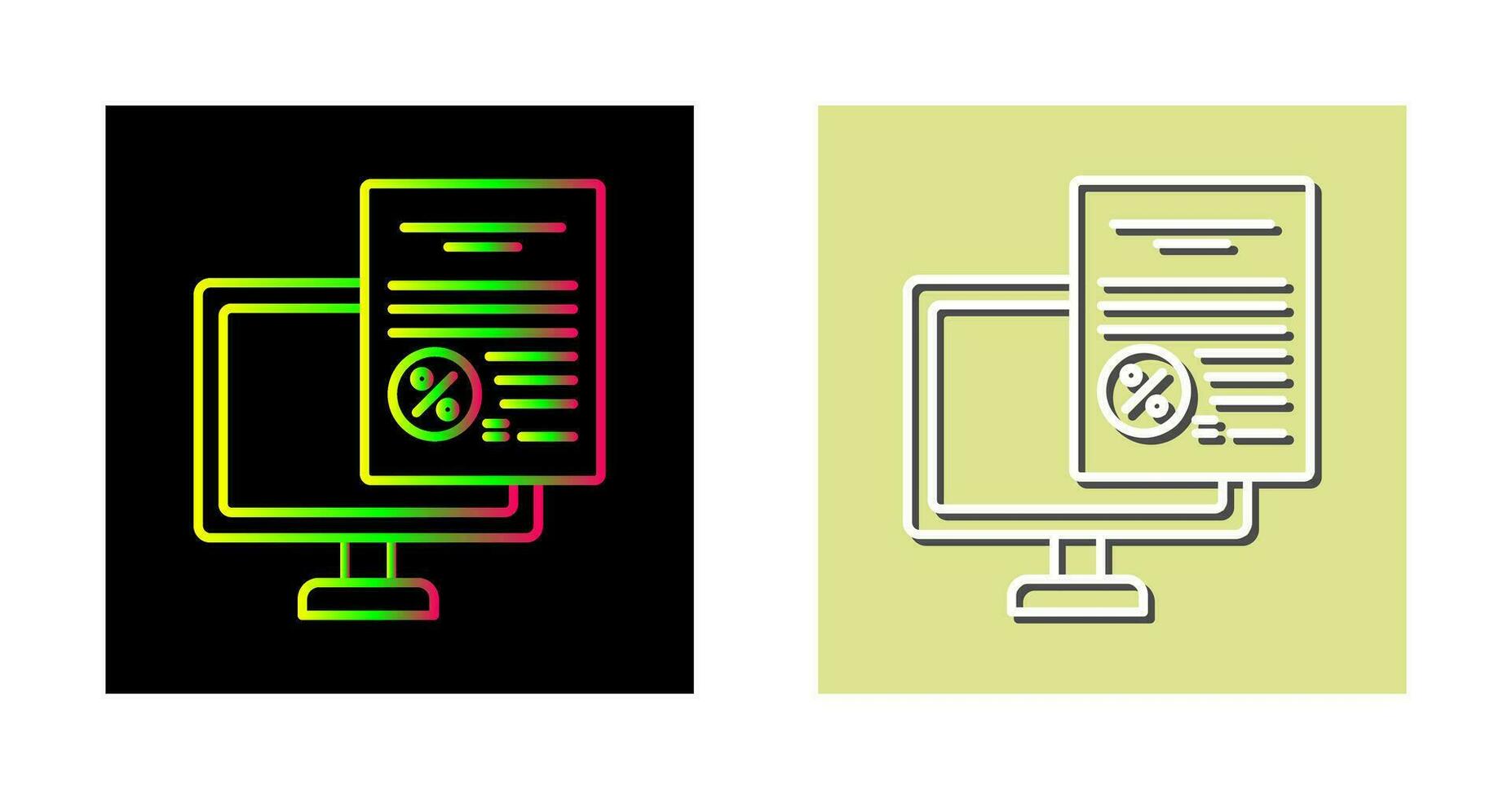 Online Tax Vector Icon