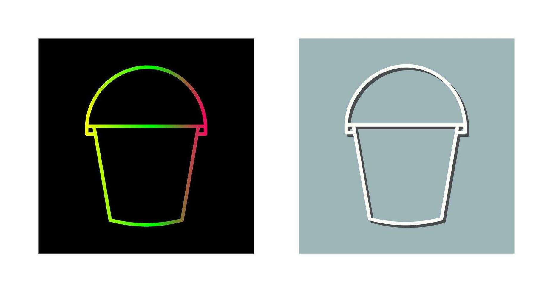 Water Bucket Vector Icon