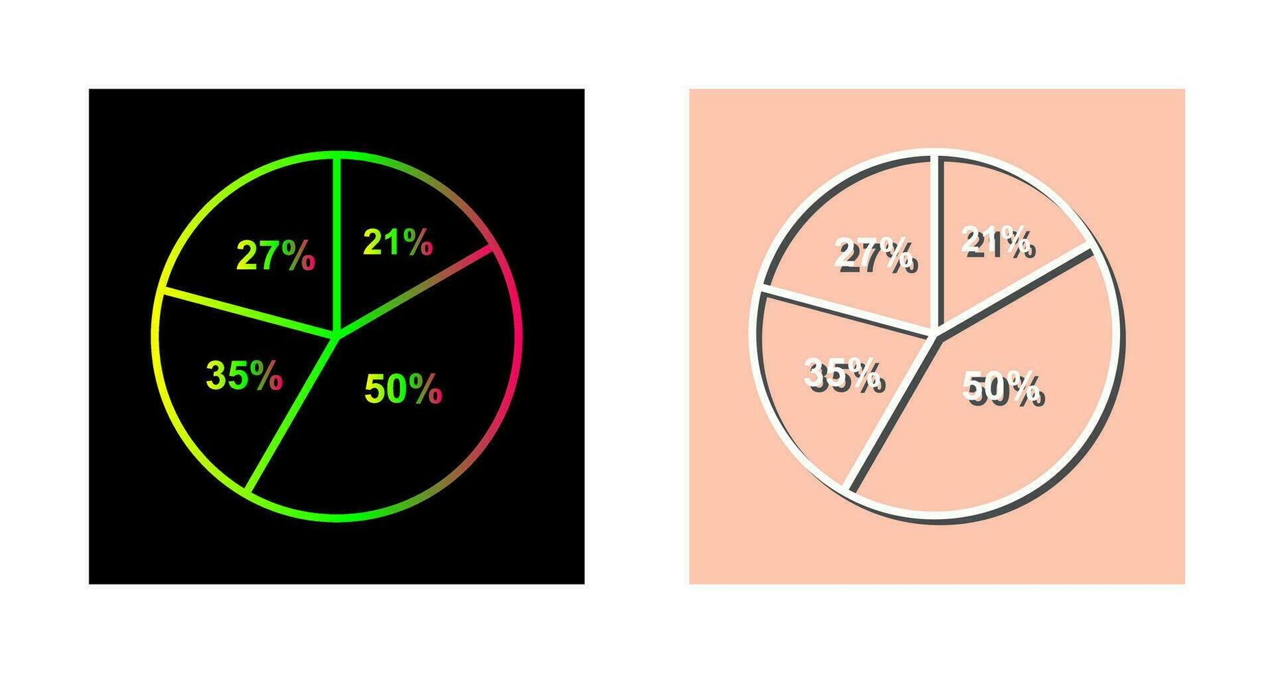 Pie Chart Vector Icon