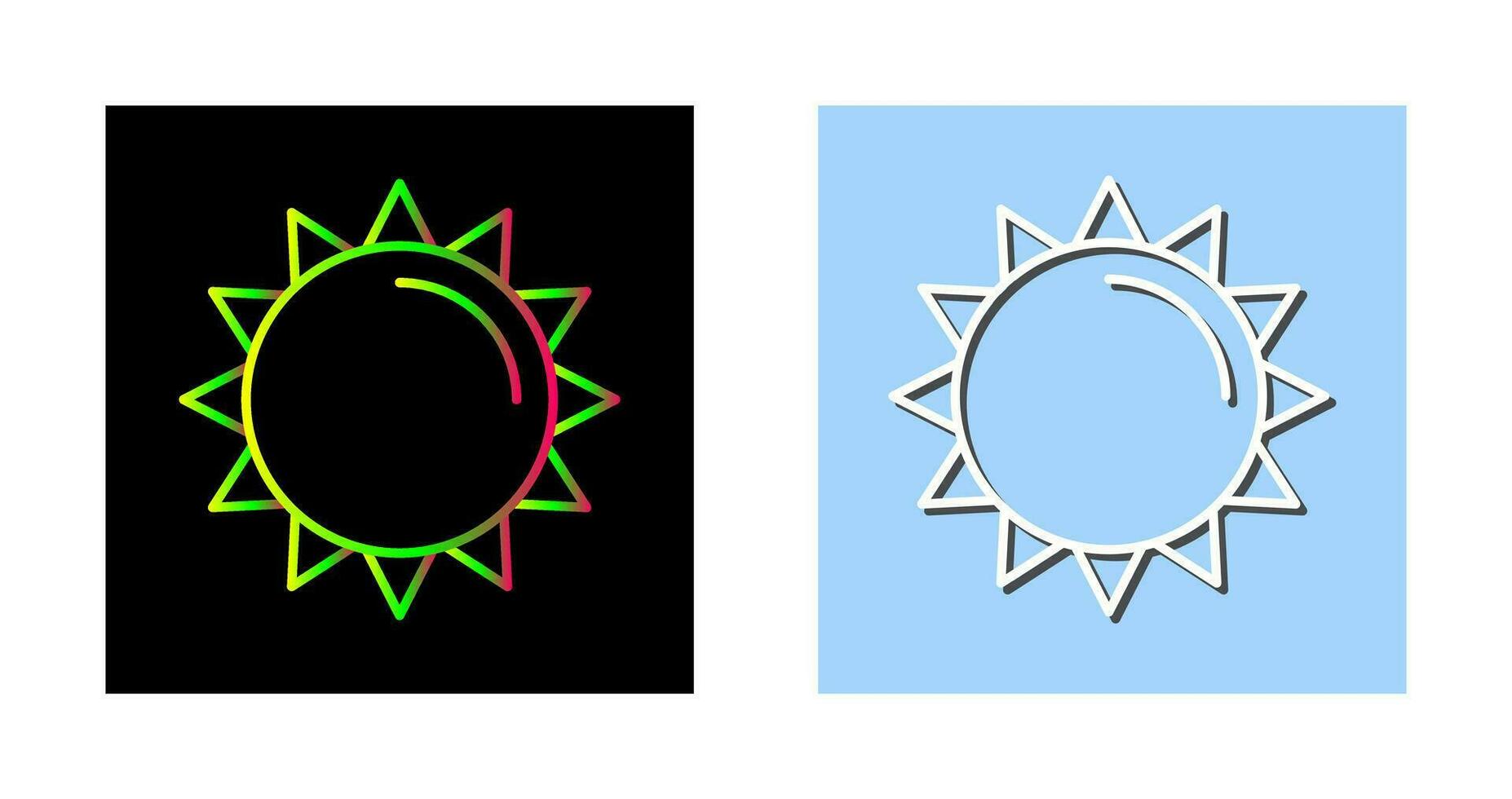 icono de vector de sol