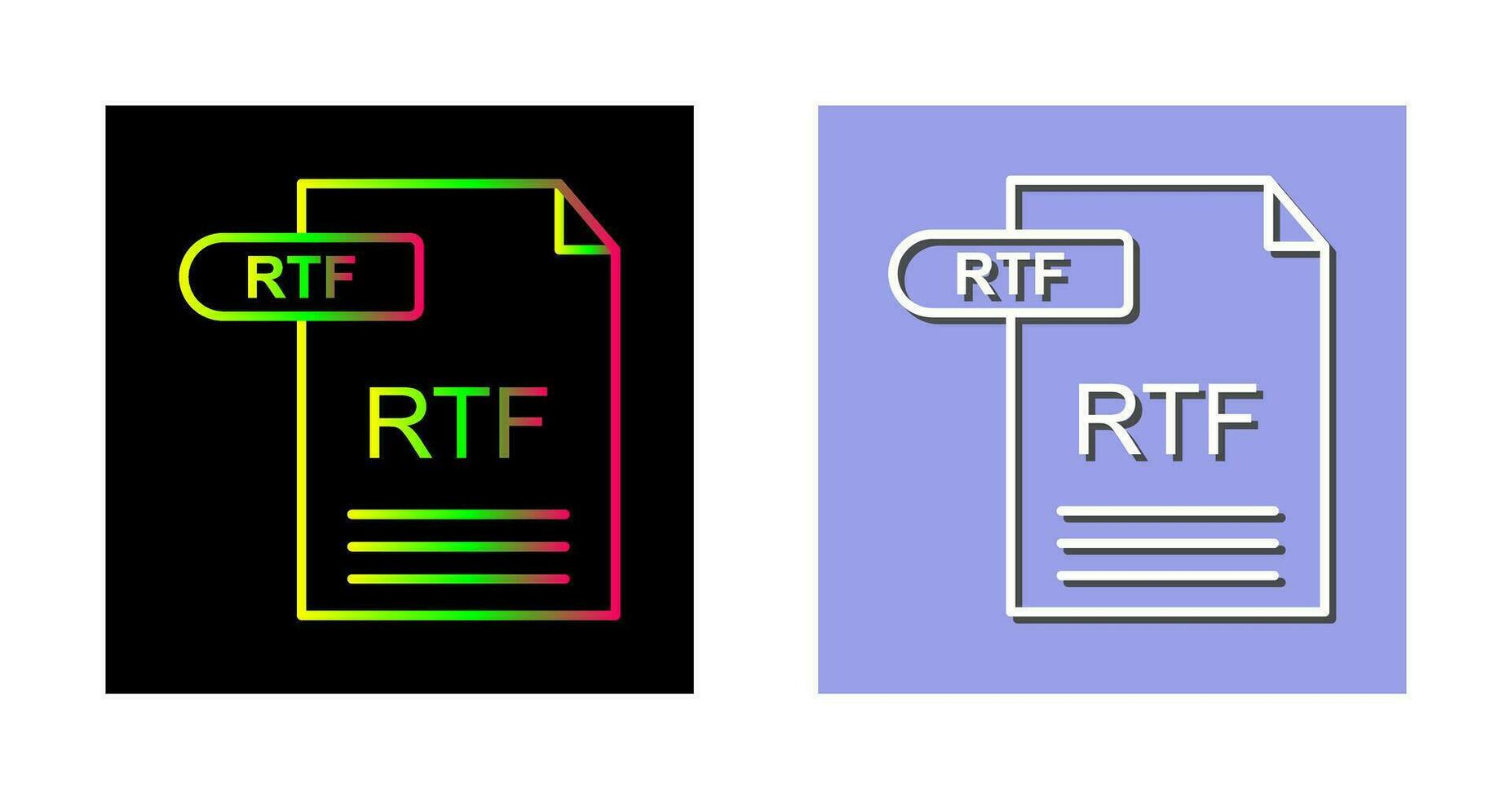 RTF Vector Icon