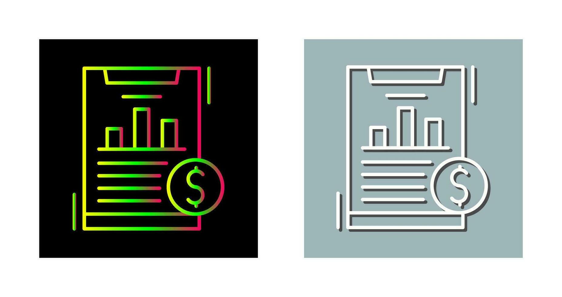 Financial Analytics Vector Icon