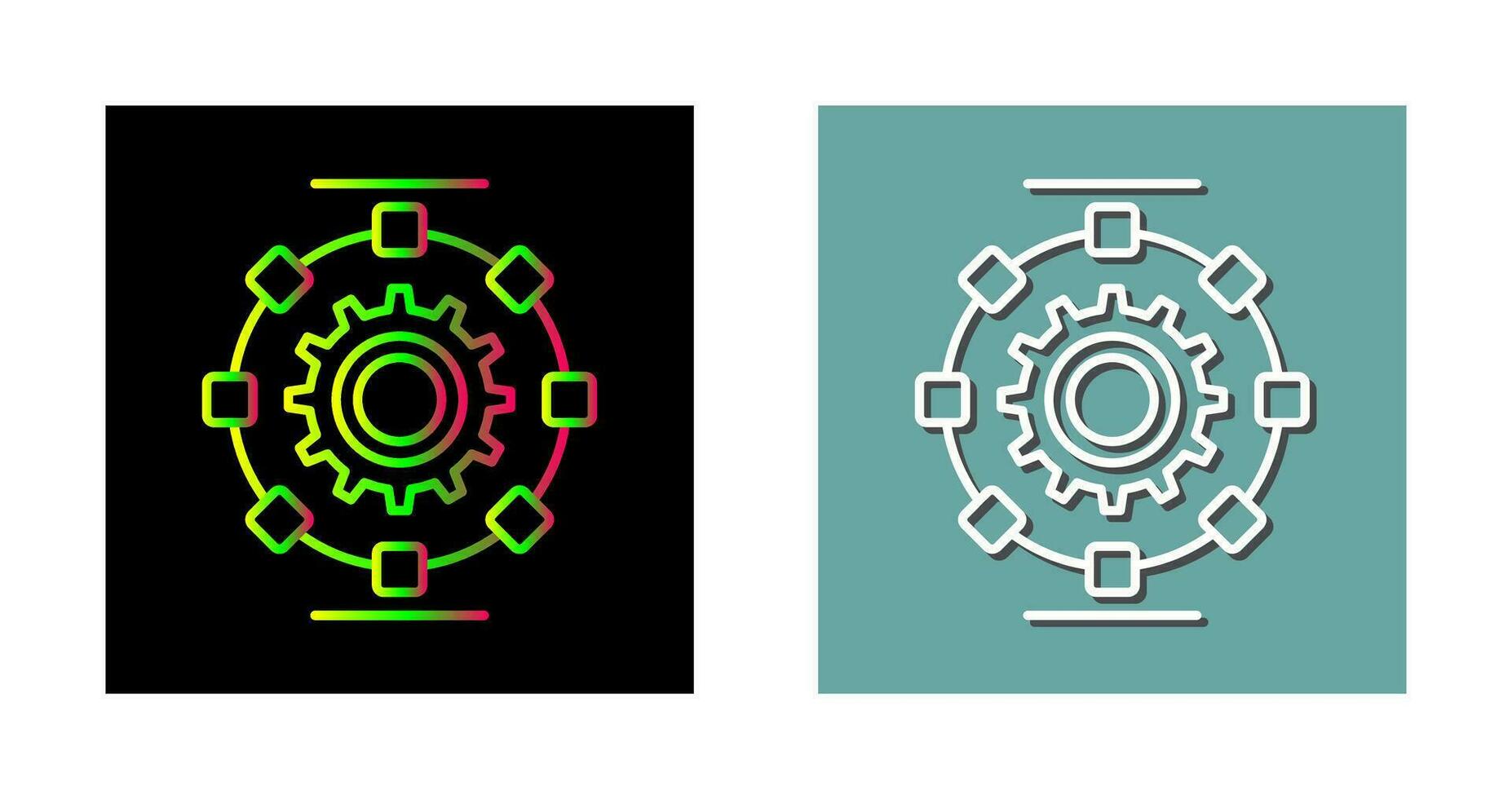 Automated Process Vector Icon