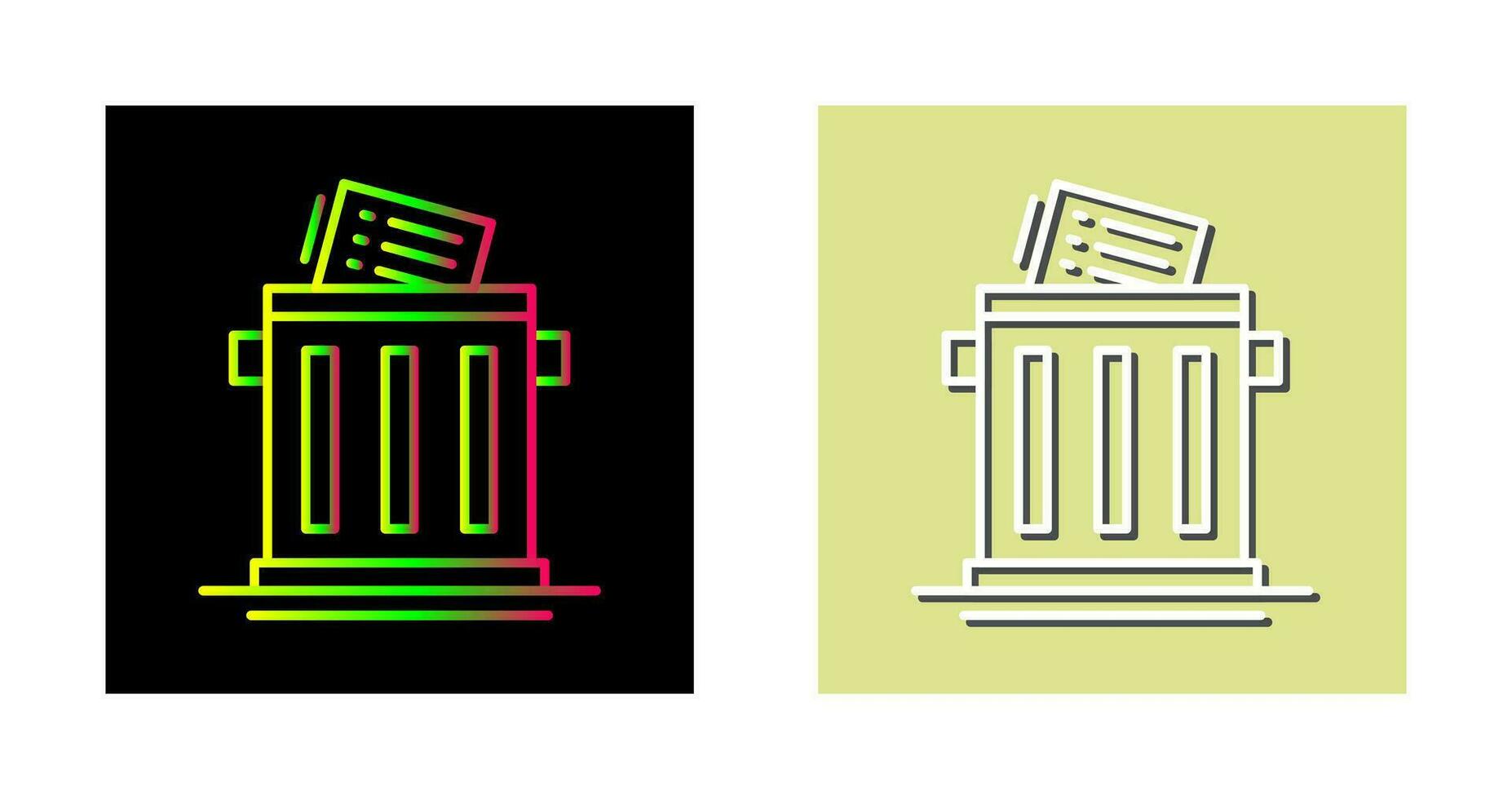 Trash List Vector Icon
