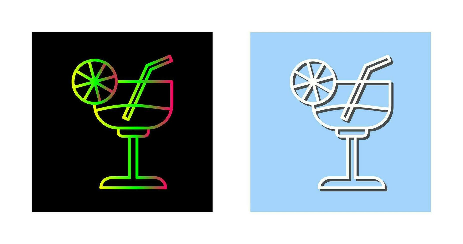 icono de vector de coctel