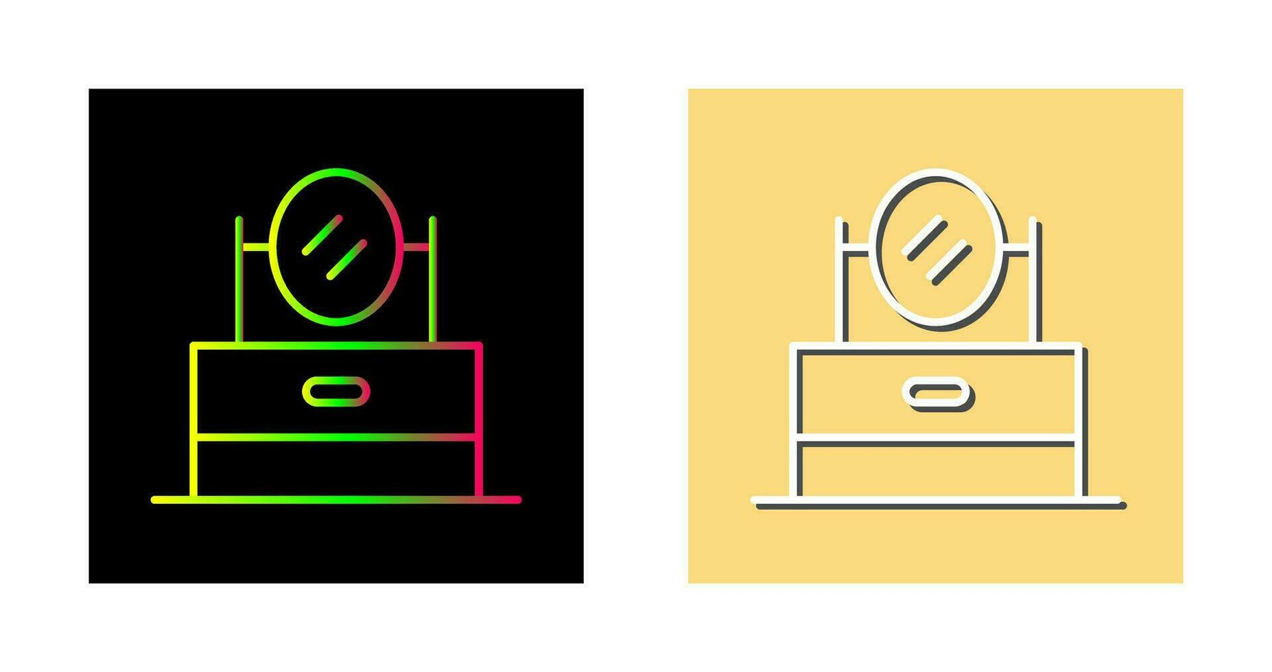 icono de vector de espejo de vanidad