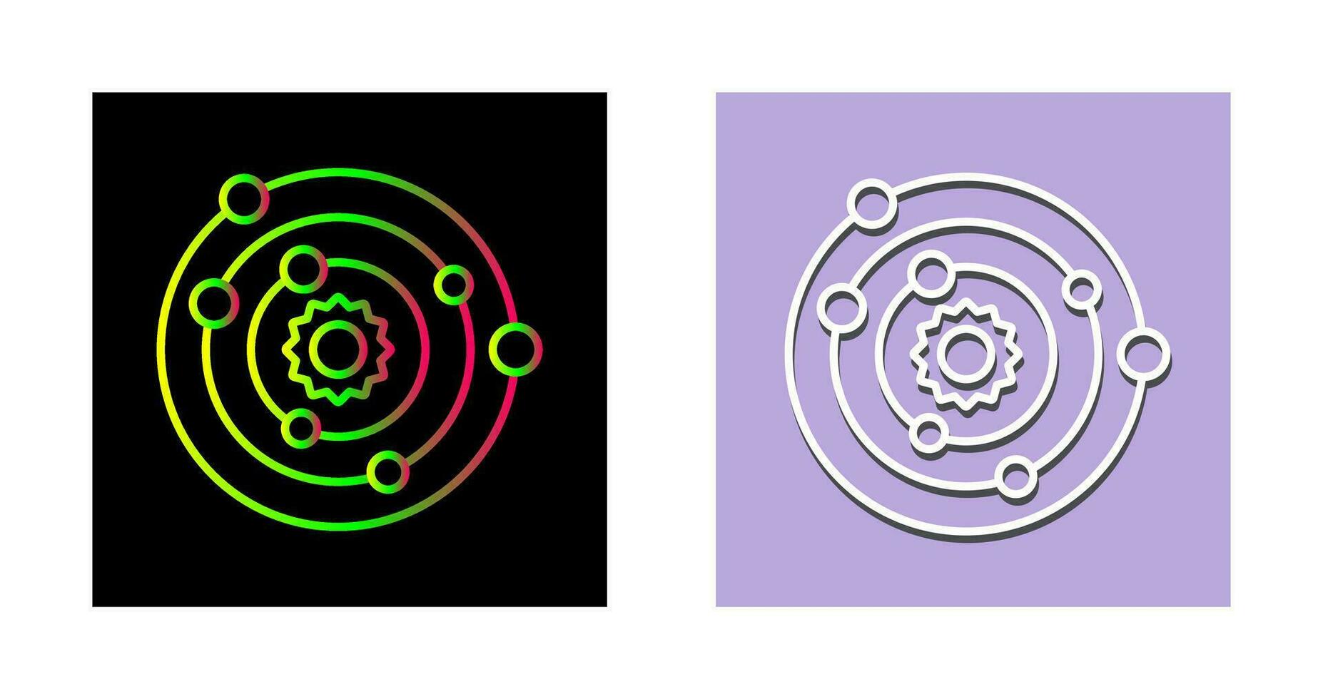 Solar System Vector Icon