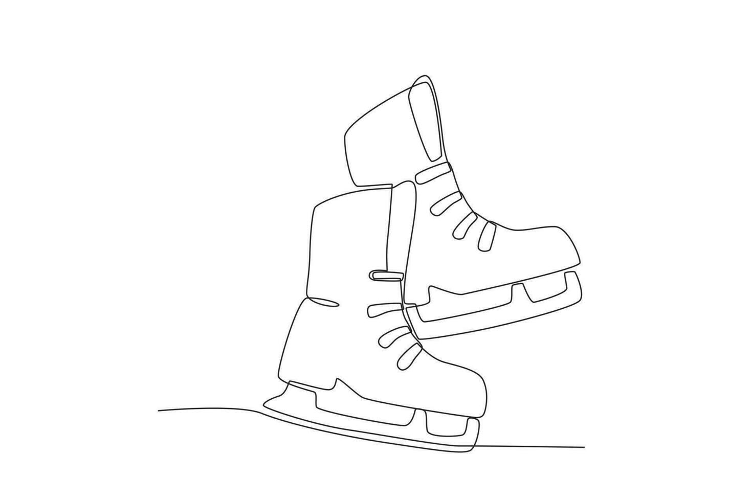 un zapato para hielo Patinaje vector