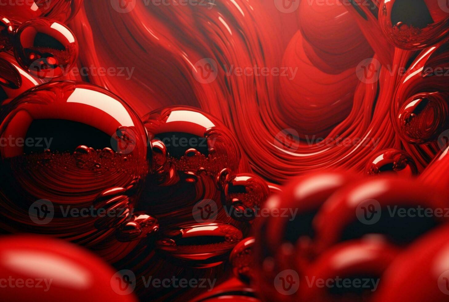 red abstract background. generative ai photo