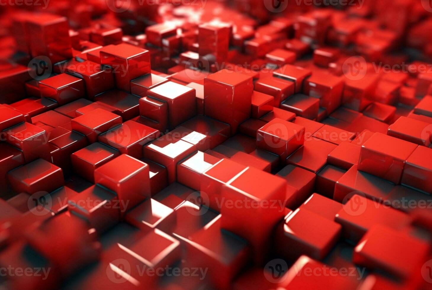 red abstract background. generative ai photo
