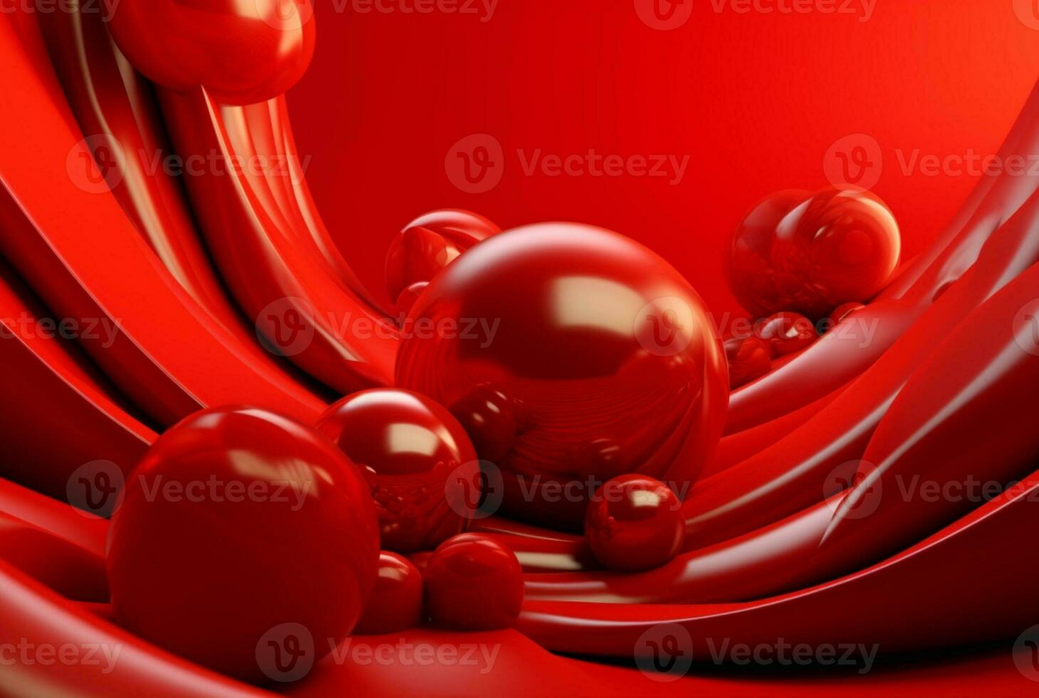red abstract background. generative ai photo