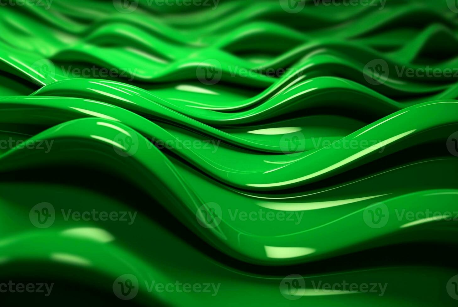 green abstract background. generative ai photo