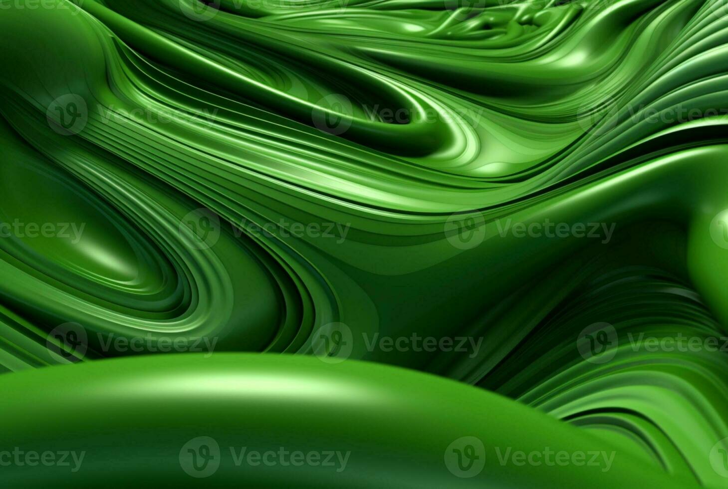 green abstract background. generative ai photo