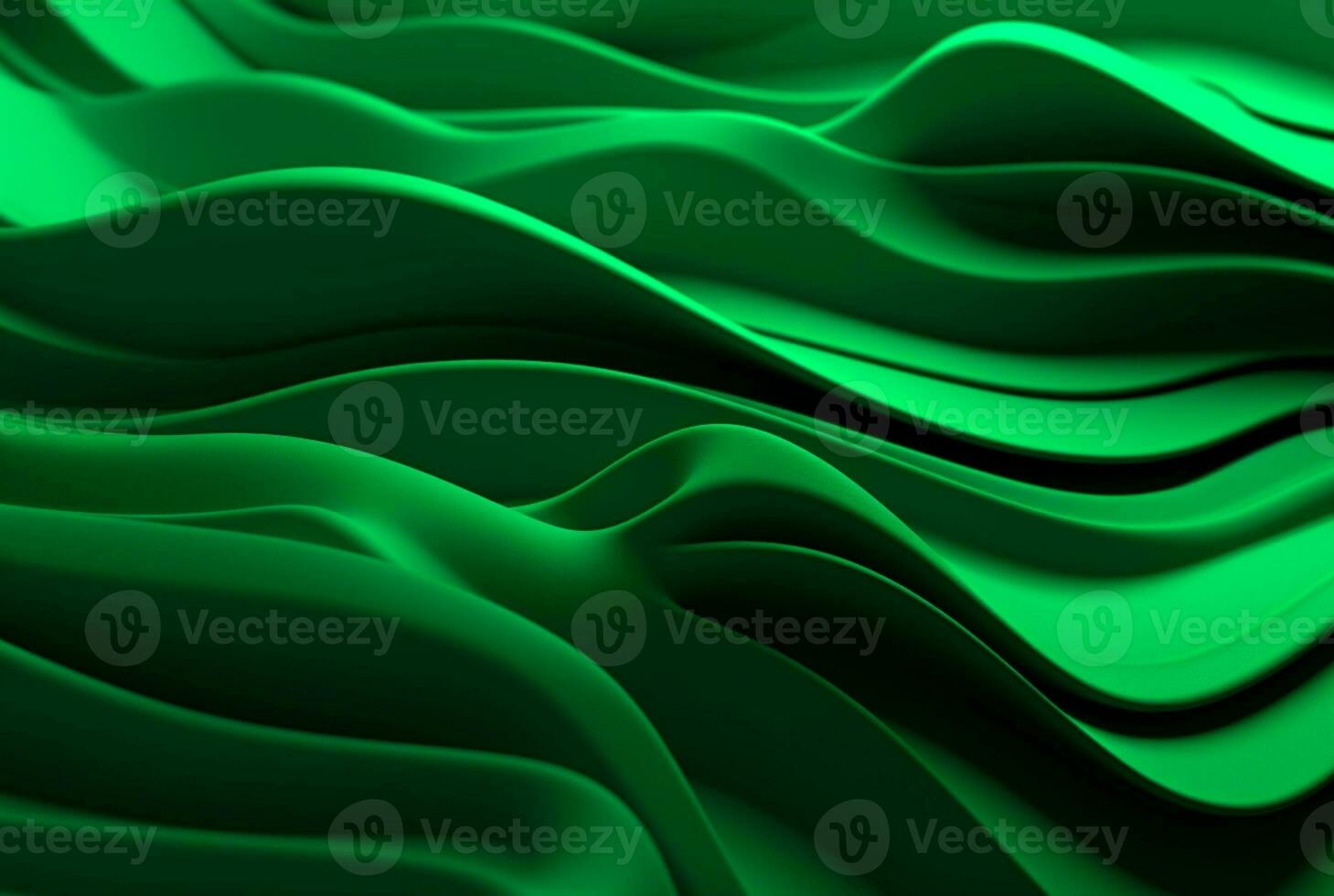 green abstract background. generative ai photo