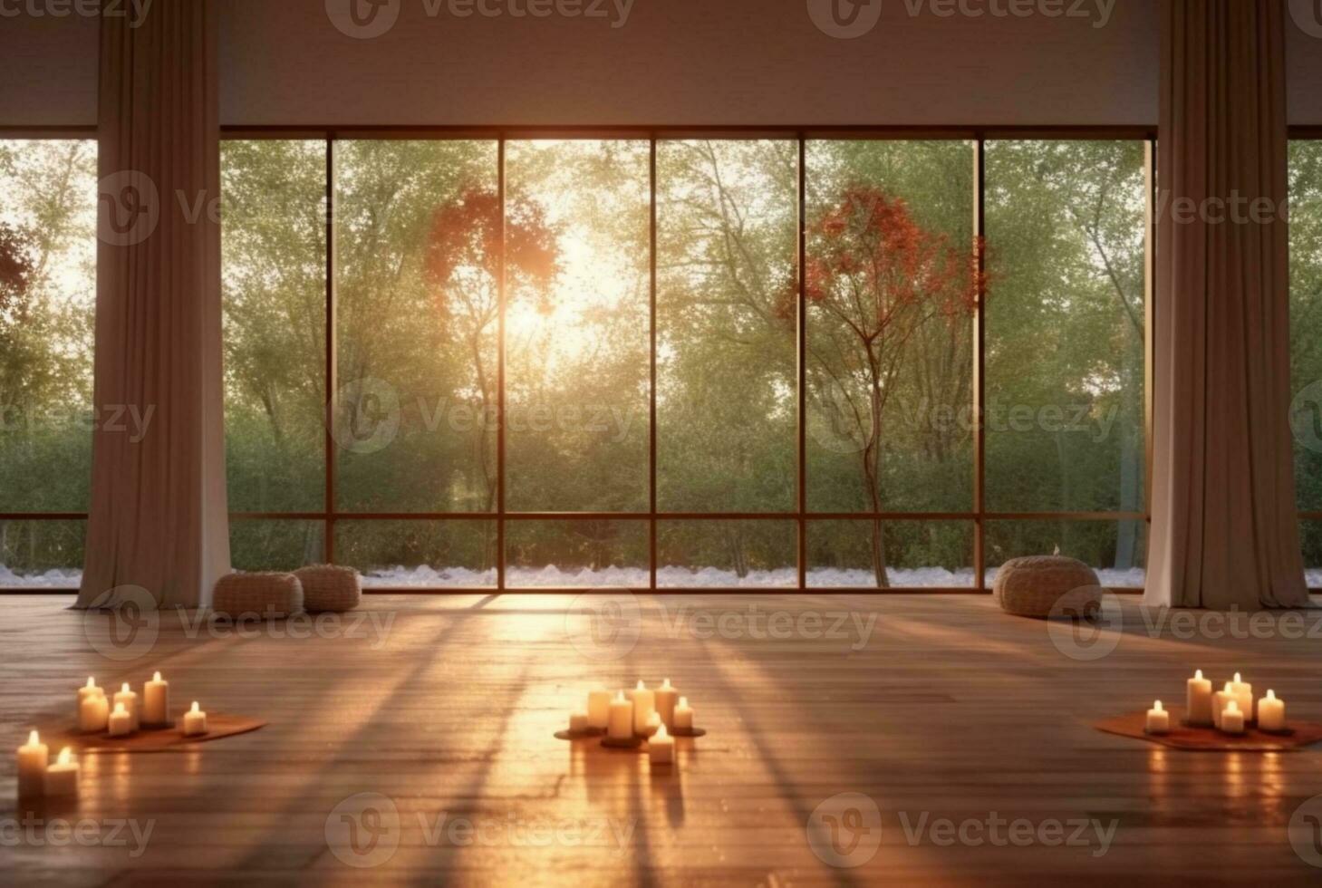 https://static.vecteezy.com/system/resources/previews/030/452/274/non_2x/empty-zen-room-or-yoga-studio-with-nature-view-from-window-and-burning-candles-on-floor-generative-ai-photo.jpg