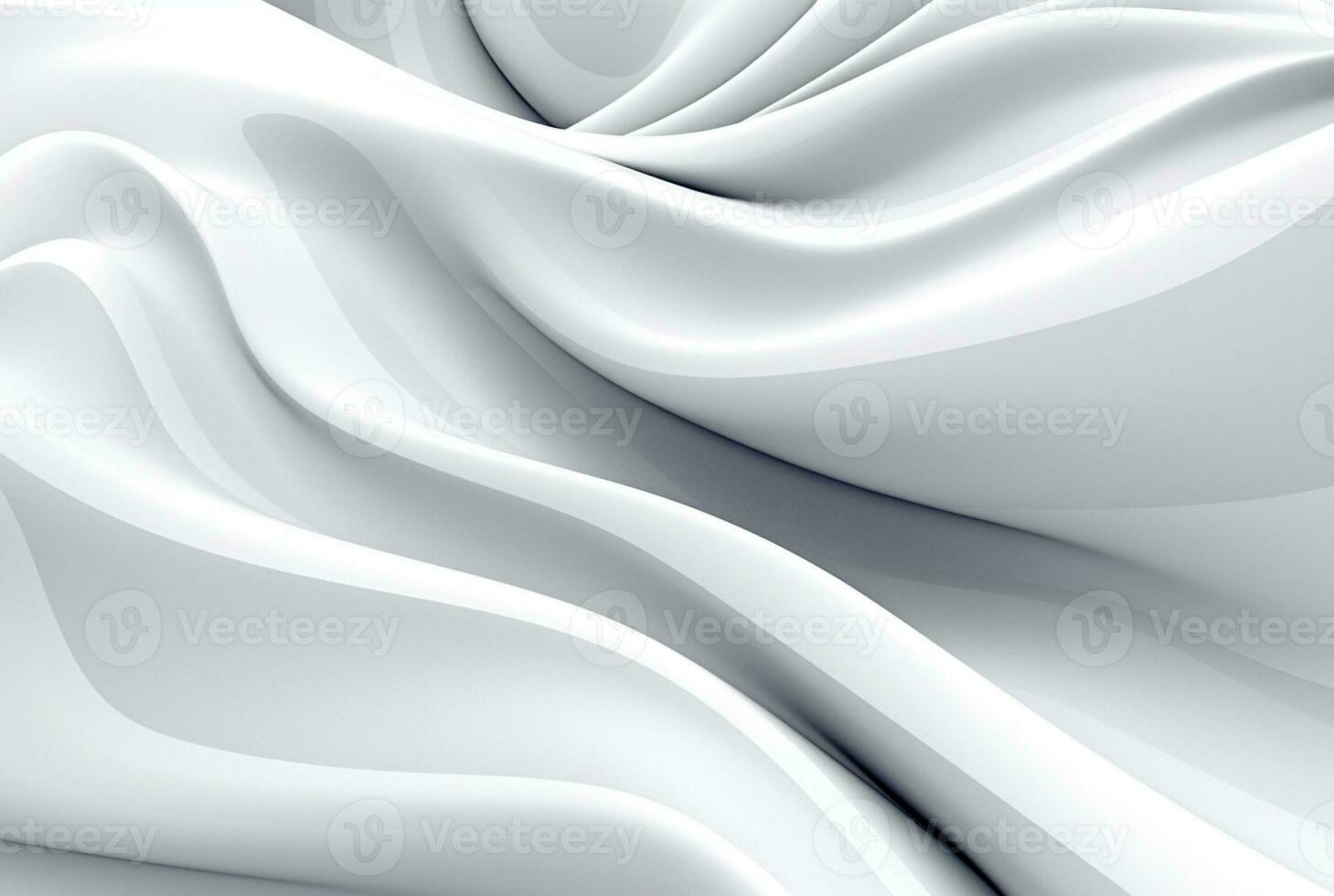 Soft Modern Wave Light Gray and White abstract background. generative ai photo