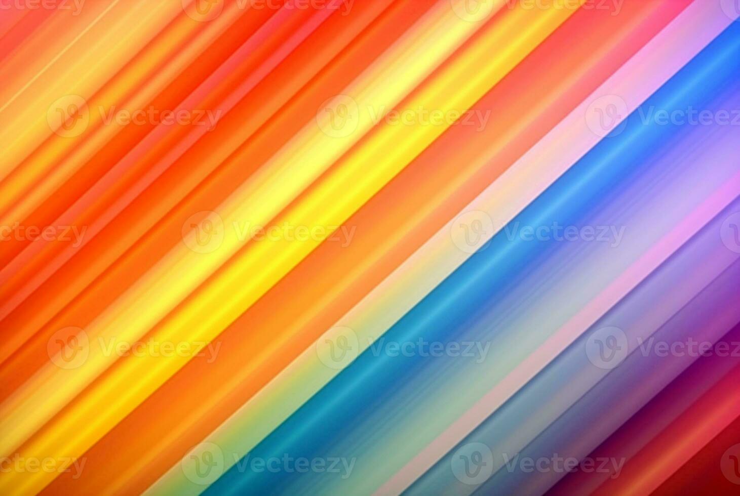 Ultra Wide Bright Striped Gradient background. generative ai photo